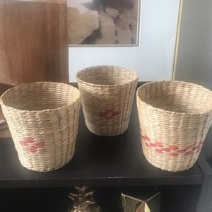 Decor weaved baskets